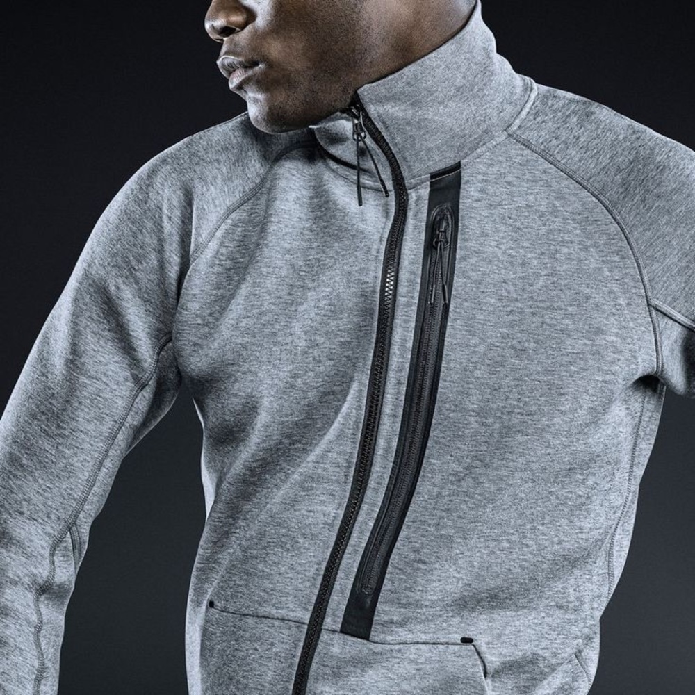 Grey Heather Men’s Nike Sportswear Tech Fleece Collection - N98 Track Jacket L - Picture 2 of 13